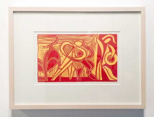 Fight Club I, 2016
linocut on paper (monotype)
6.5" x 11.75"
Framed