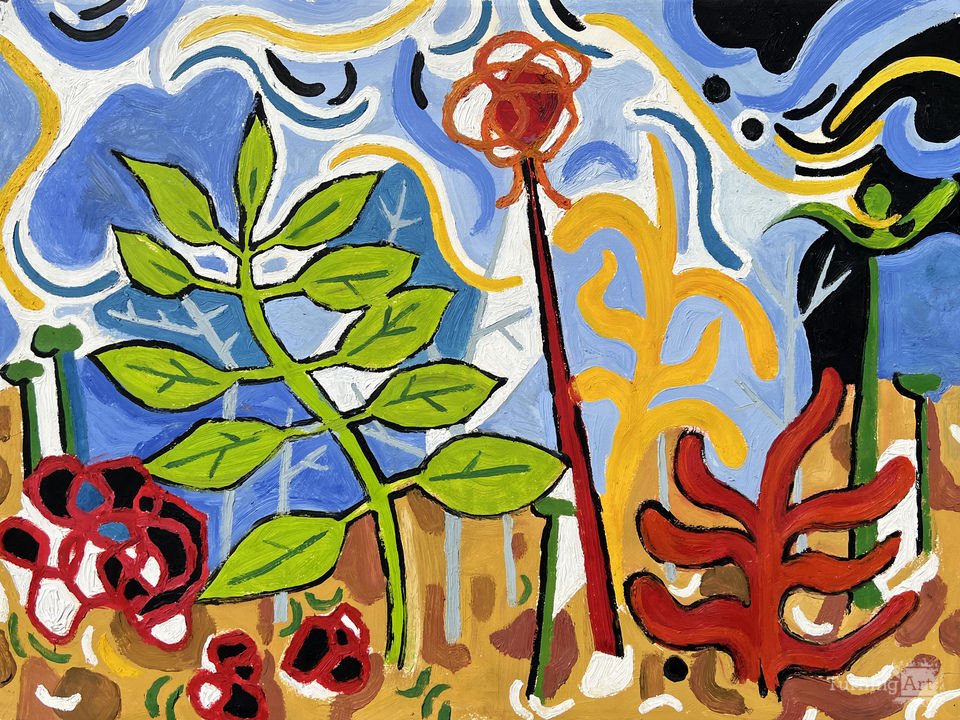 Imaginary Botanicals
Oil on paper
24"x46"