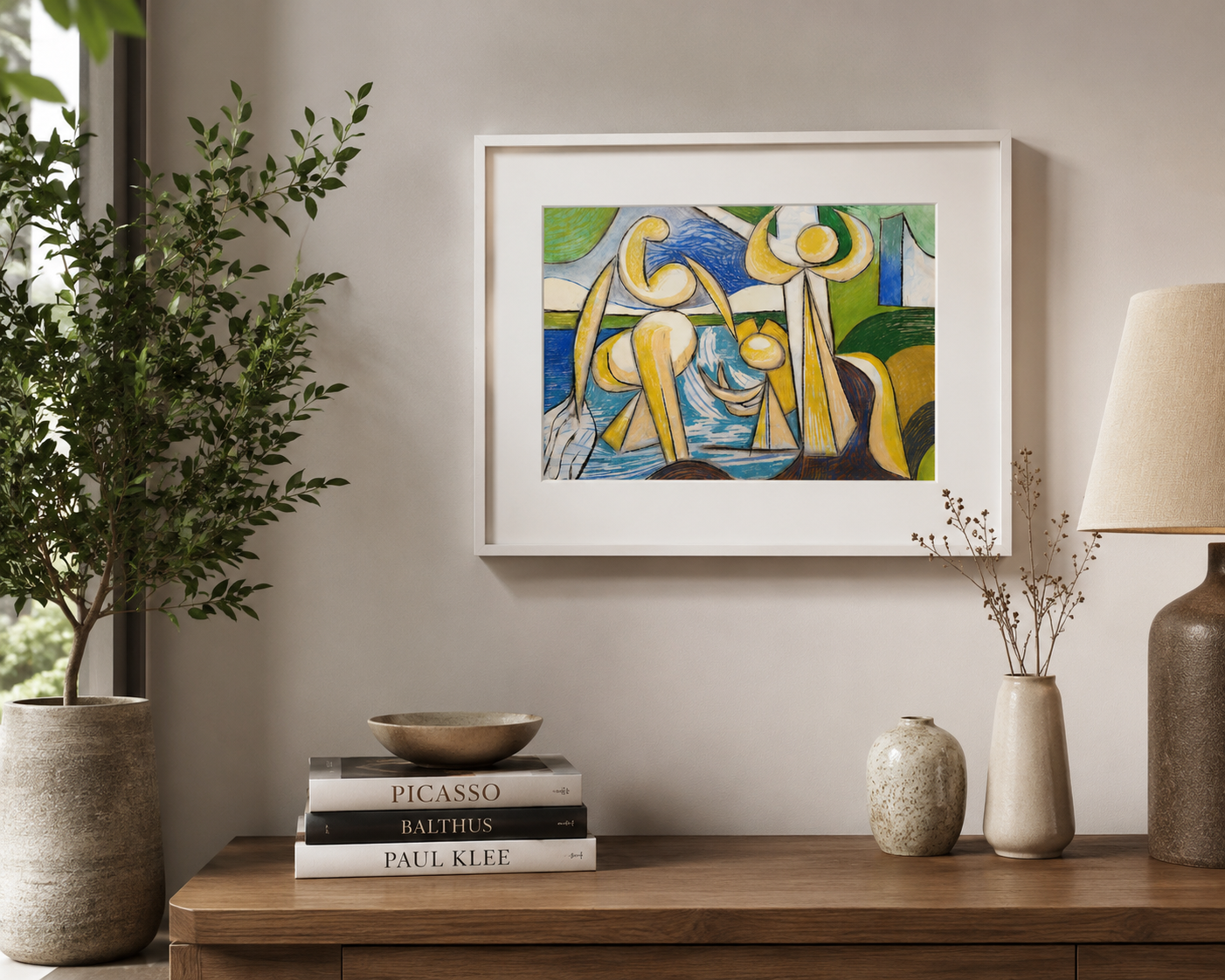 Bathers in home setting