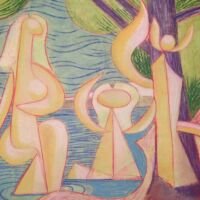 Bathers (Green), 2014