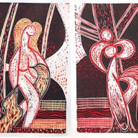 Bathers (2 prints), 2012